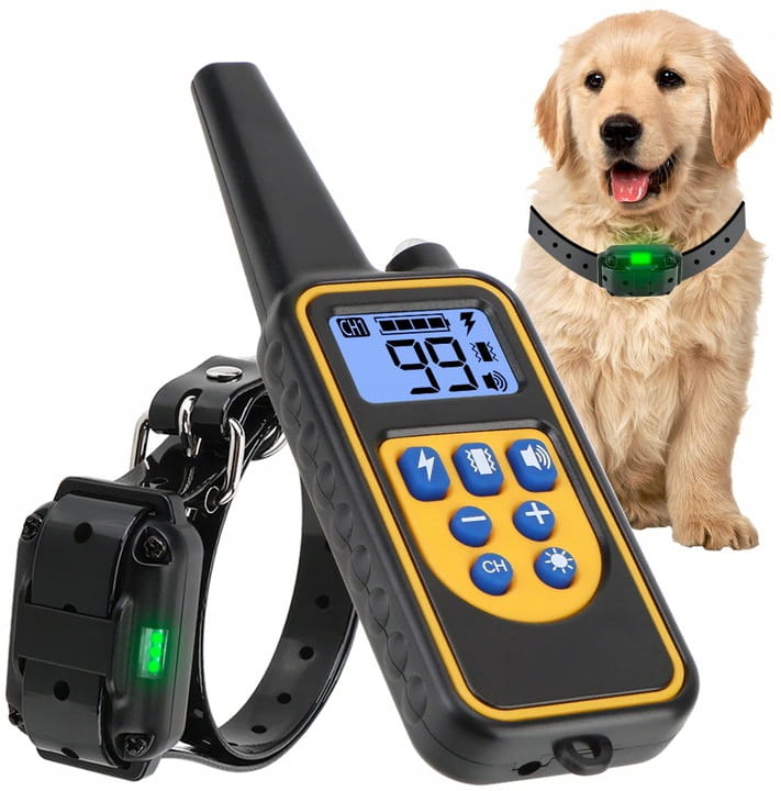 PROFESJONALNA ELEKTRYCZNA OBROŻA DLA PSA 800M TRENINGOWA + PILOT